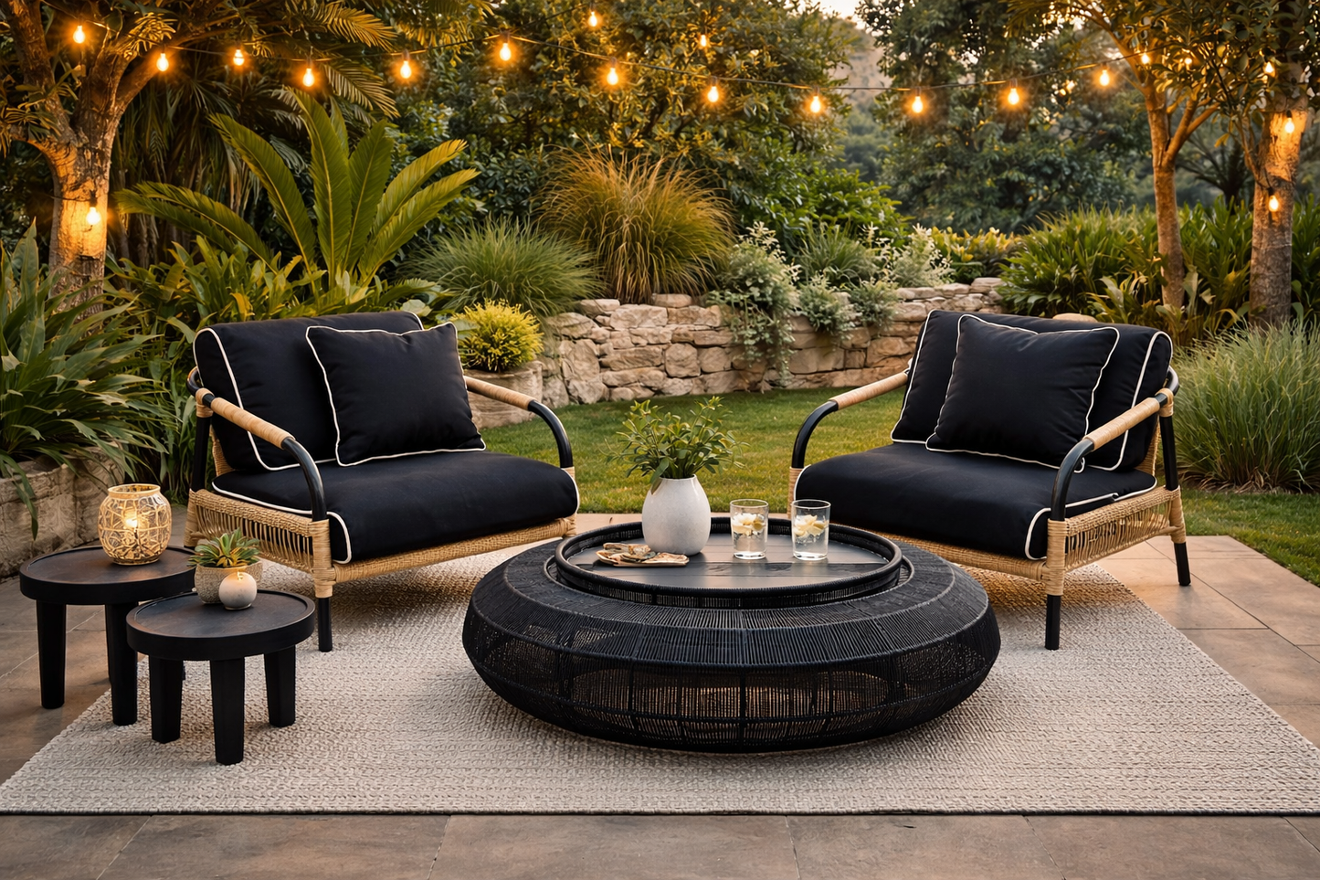 Syros Arm Chair (Black)